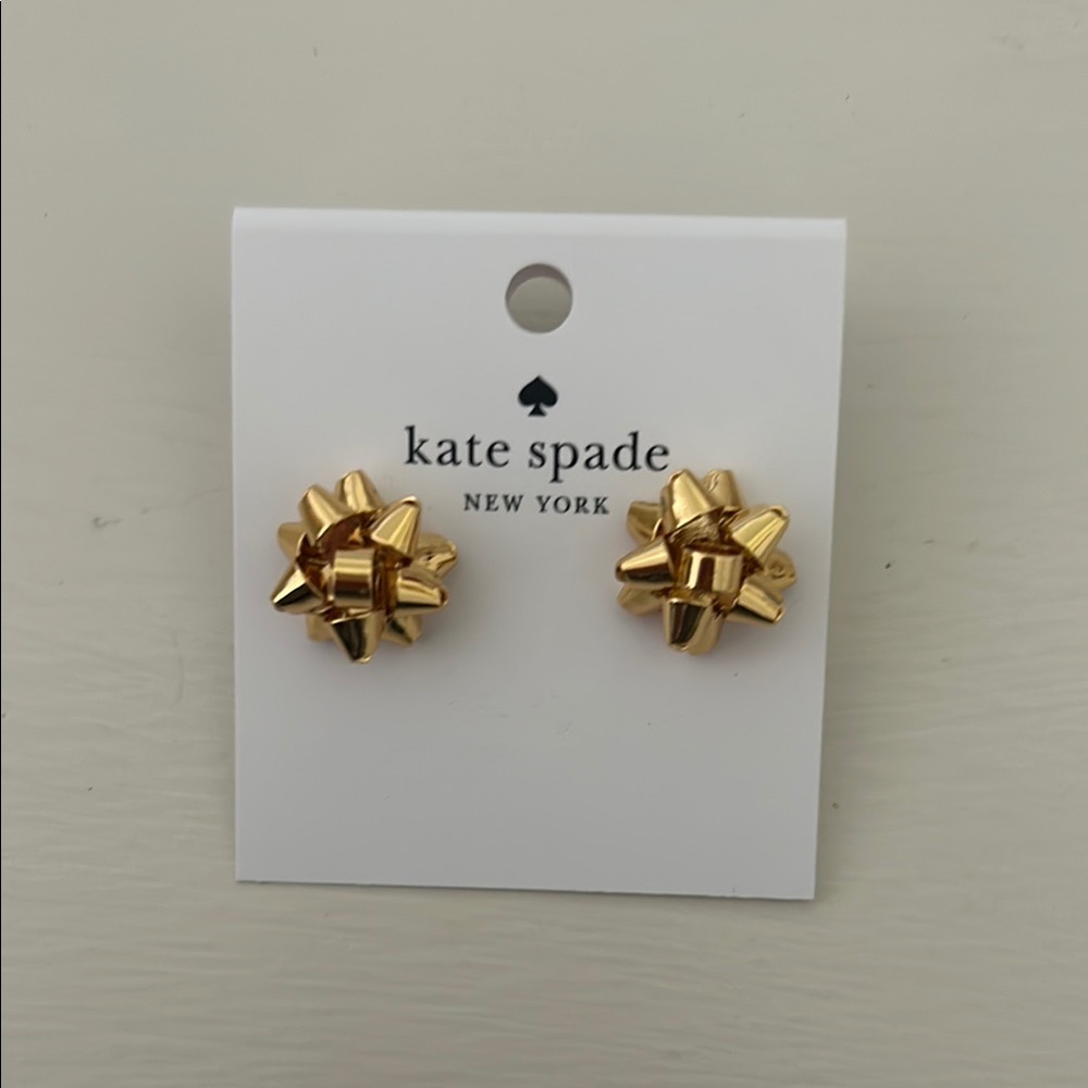 Kate Spade Gold Bow Studs